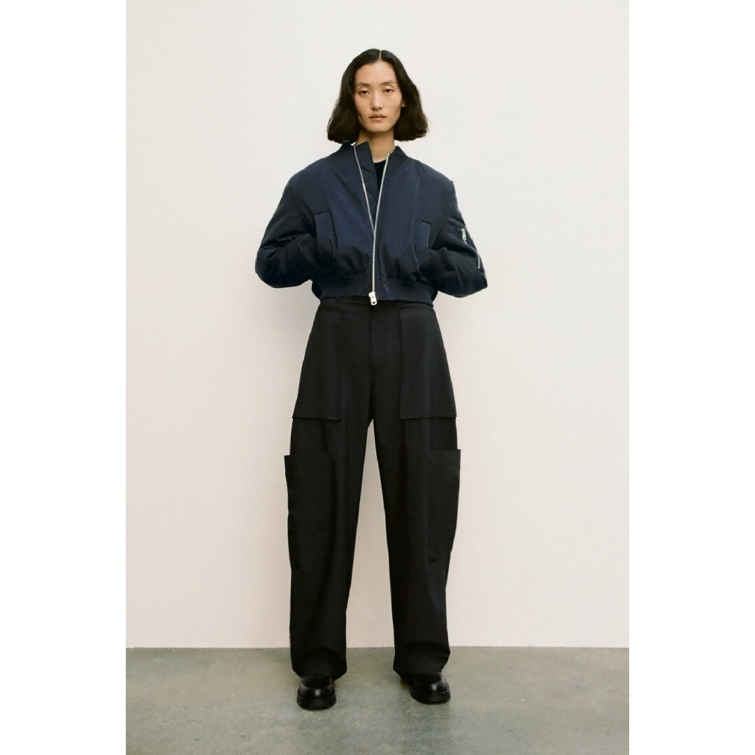 ZARA - ZARA ZW COLLECTION ショート ボンバージャケット Mサイズの