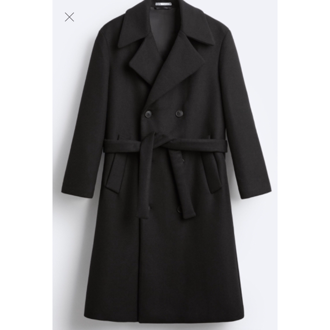 ZARA - 【美品】zara ダブルブレスト ロング コートの通販 by