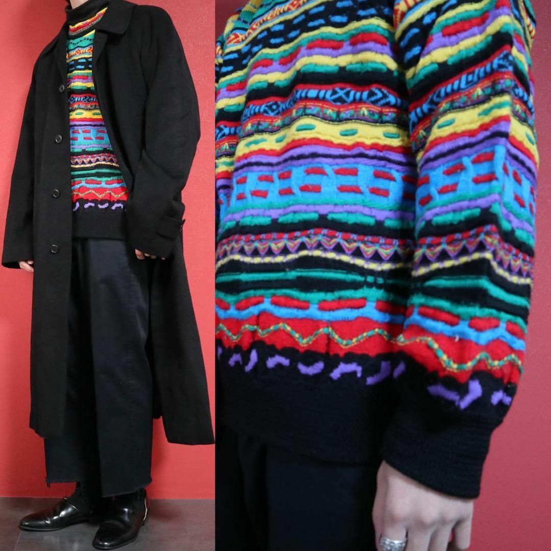 COOGI - 【スペシャル】coogi クージー 原色系 派手柄 立体構造 編込み