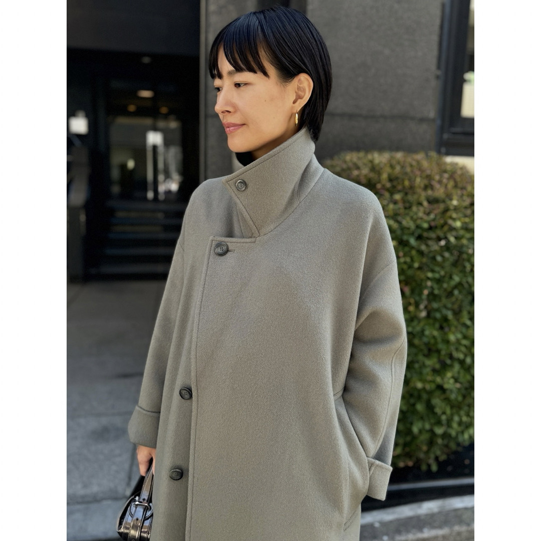 STUNNING LURE - STUNNING LURE rスプリットラグランロングコートの