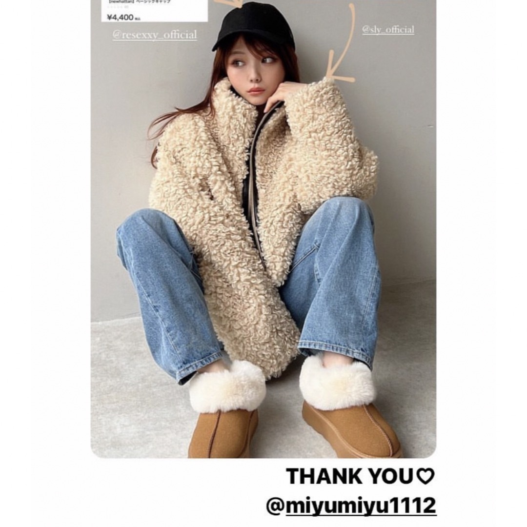 SLY - 今季完売品♡SLY LIGHT CROP BOA ブルゾン♡新品タグ付き♡白の