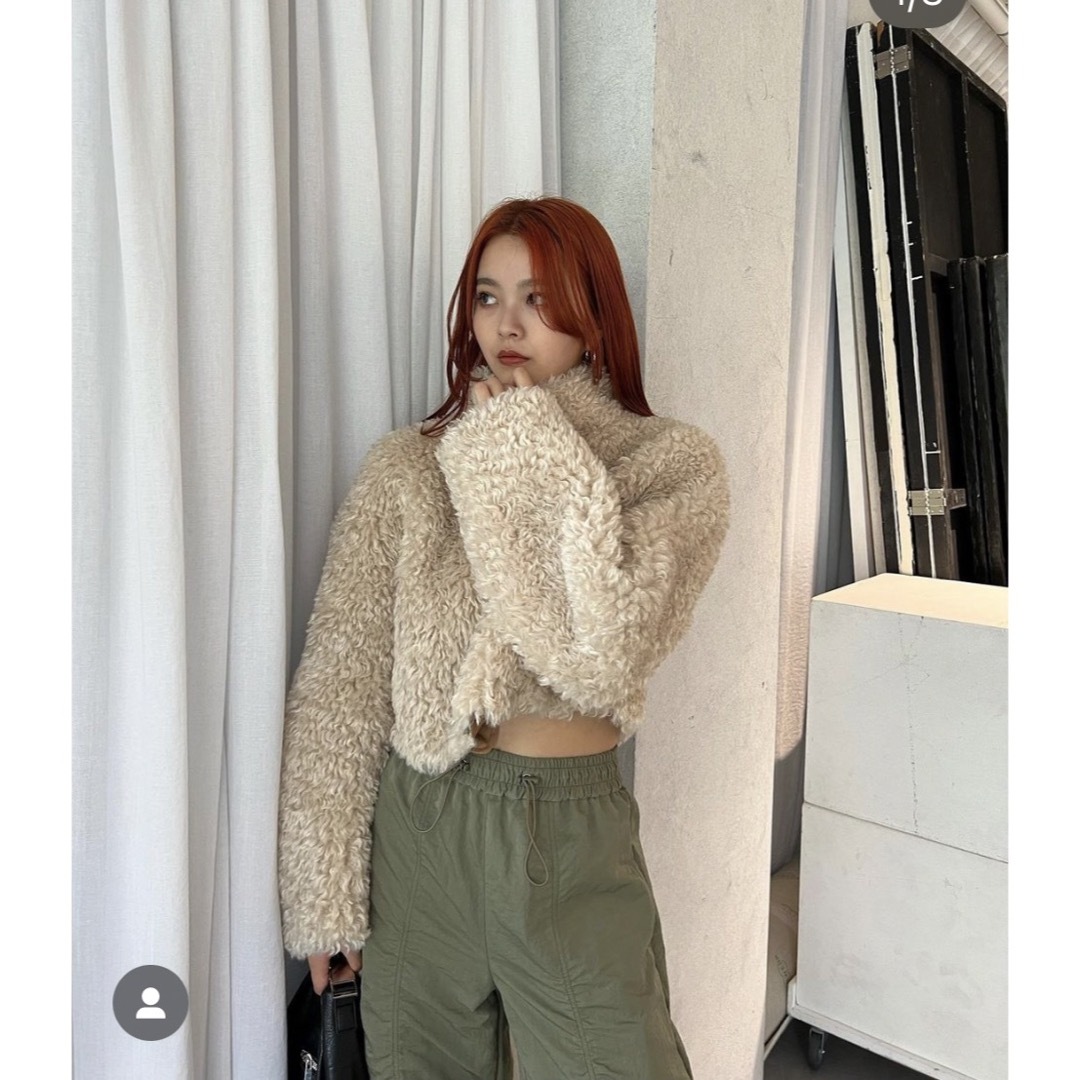 SLY - 今季完売品♡SLY LIGHT CROP BOA ブルゾン♡新品タグ付き♡白の