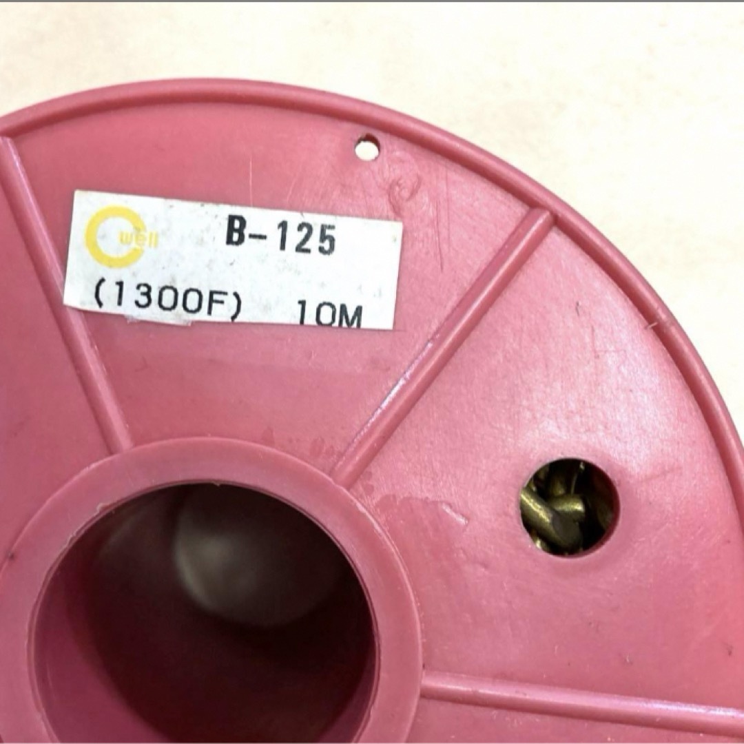 喜平チェーン2面カット＊B-125＊10M巻、未使用＊未メッキ、真鍮＊送込
