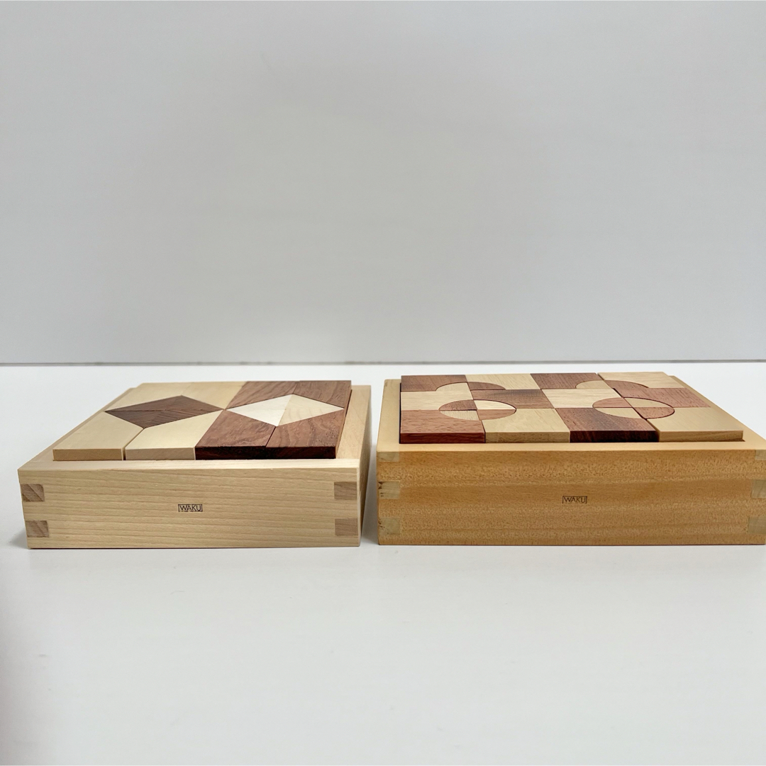 ☆極美品☆レアなロゴ☆童具館 ツートンブロック ワクブロック 2種の