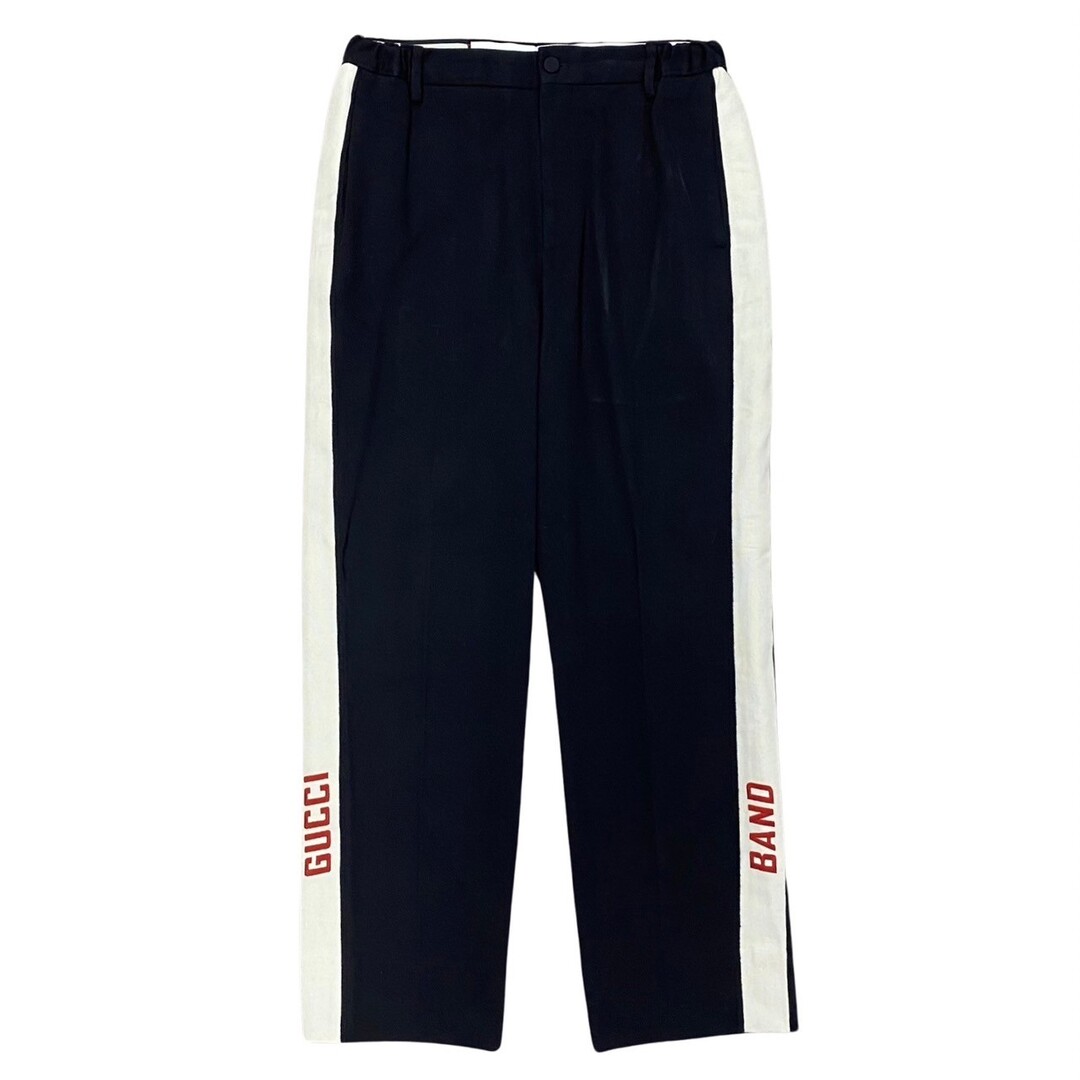 GUCCI - 極 美品 GUCCI グッチ ロゴ 刺繍 コットン チノパンツ