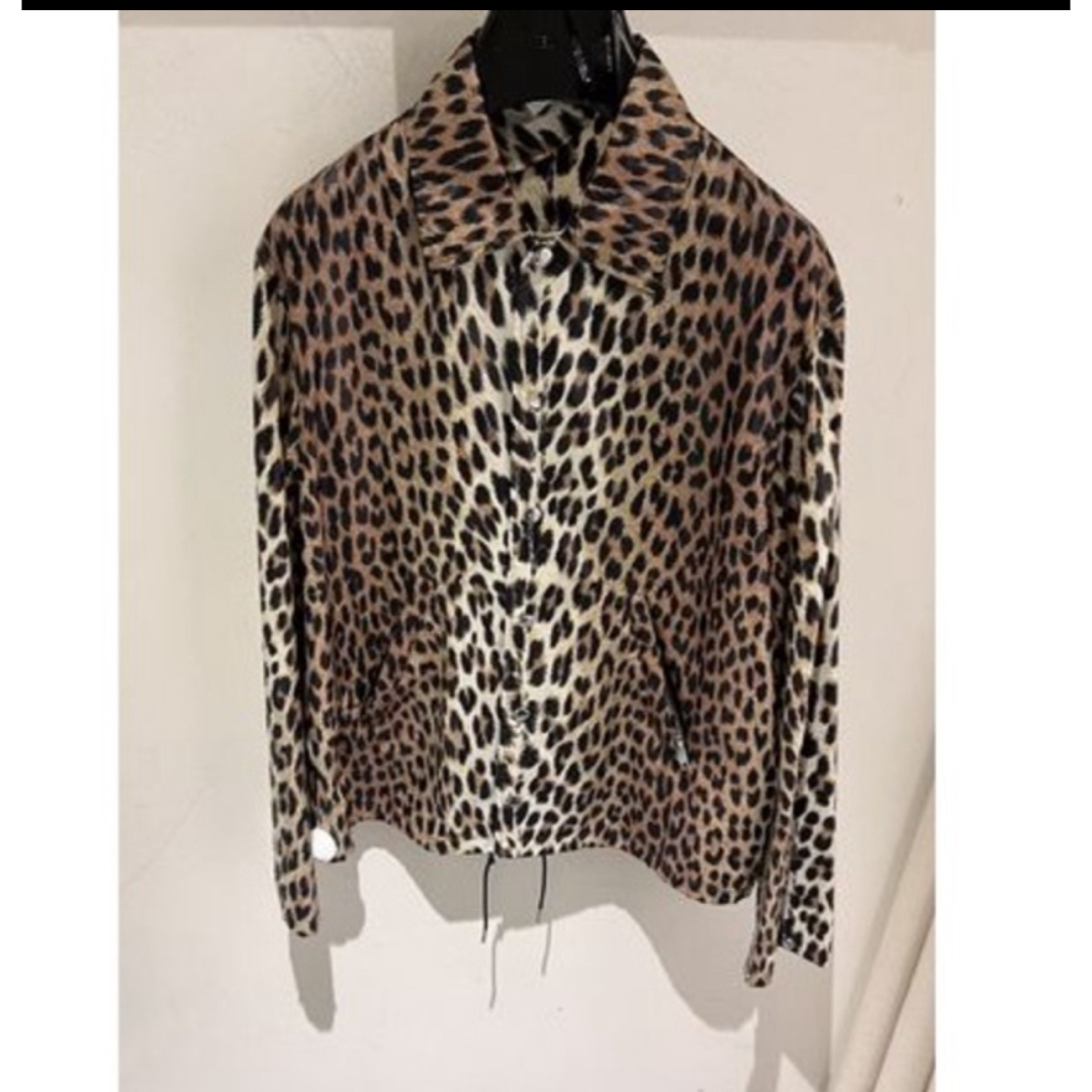 CELINE - CELINE レオパードプリント コーチジャケット / ナイロン