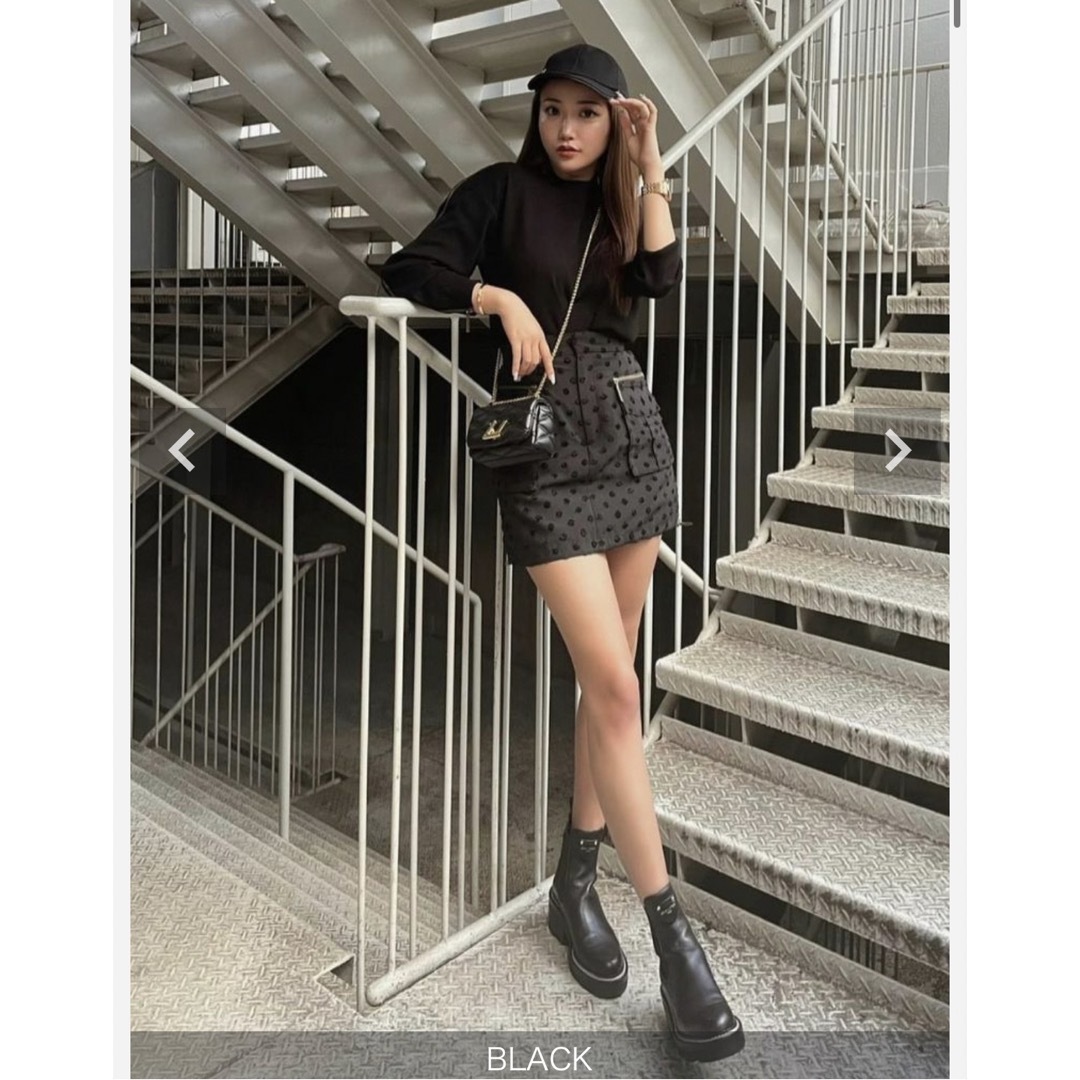 完売品シェリエshellerドットカーゴキュロットスコート☆ベージュS