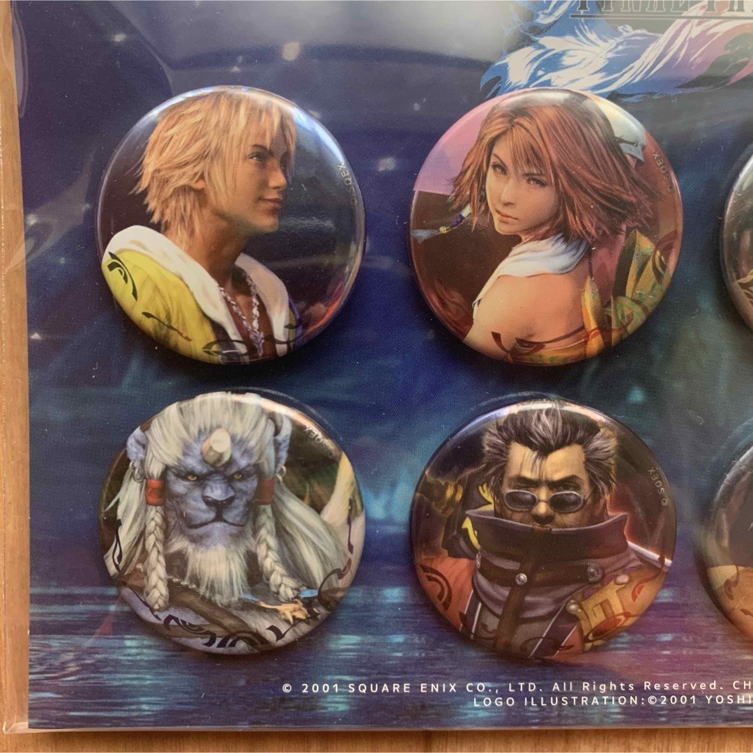 新品未開封！ ファイナルファンタジーX カンバッジセット FF10 缶