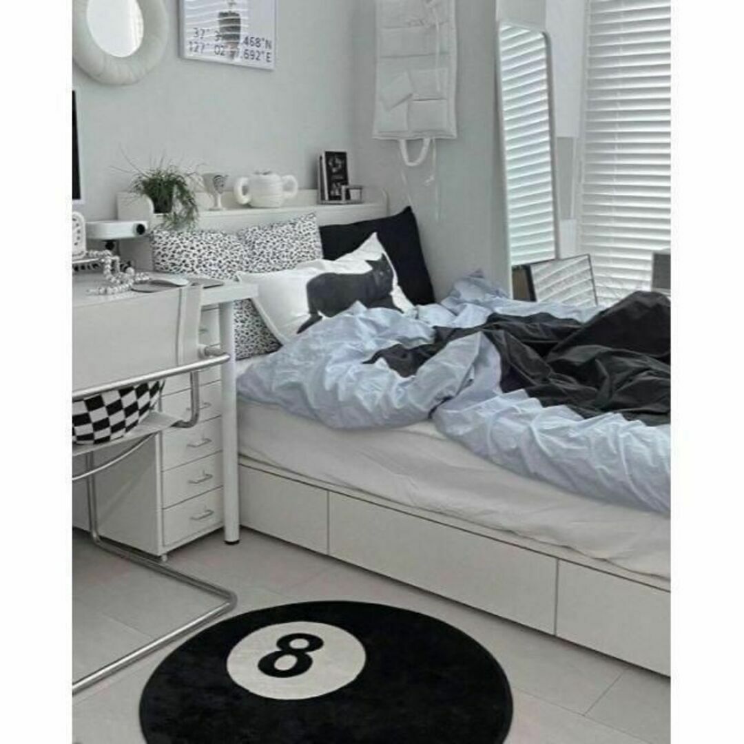 STUSSY 韓国 インテリア 8ボール ビリヤード エイトボール ラグ マット