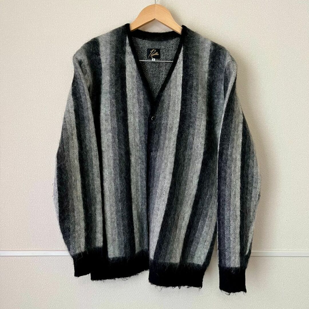 Needles モヘア カーディガン studious 別注 パピヨンホワイト