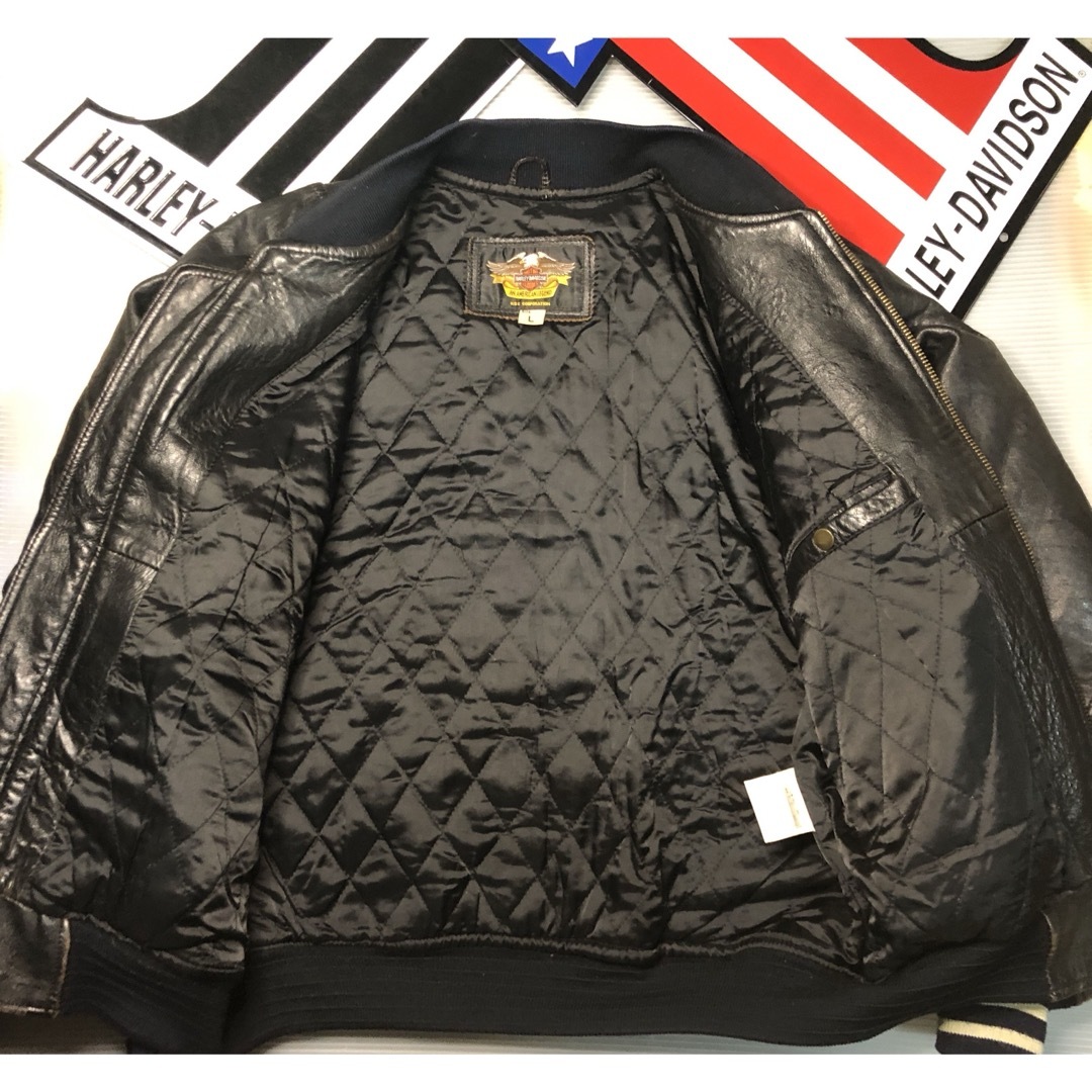 Harley Davidson - 【稀少刺繍&エンボス・モデル！】ハーレー