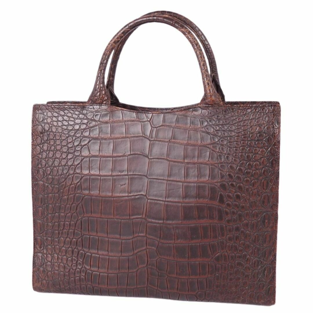 Crocodile 新品 マットクロコダイル ハンドバッグ JRA 大人気