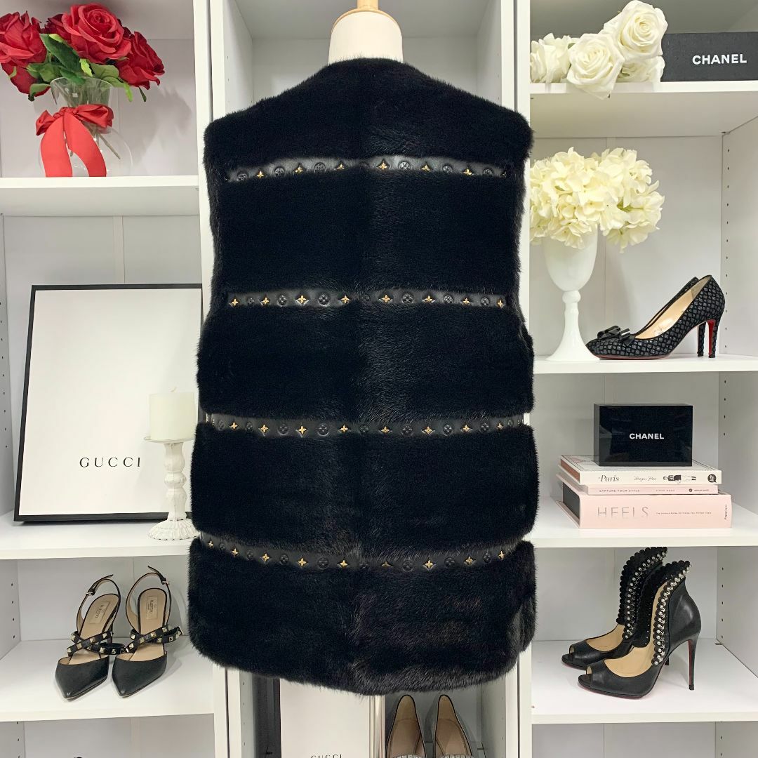 LOUIS VUITTON - 9480 未使用 ヴィトン ミンク モノグラムフラワー