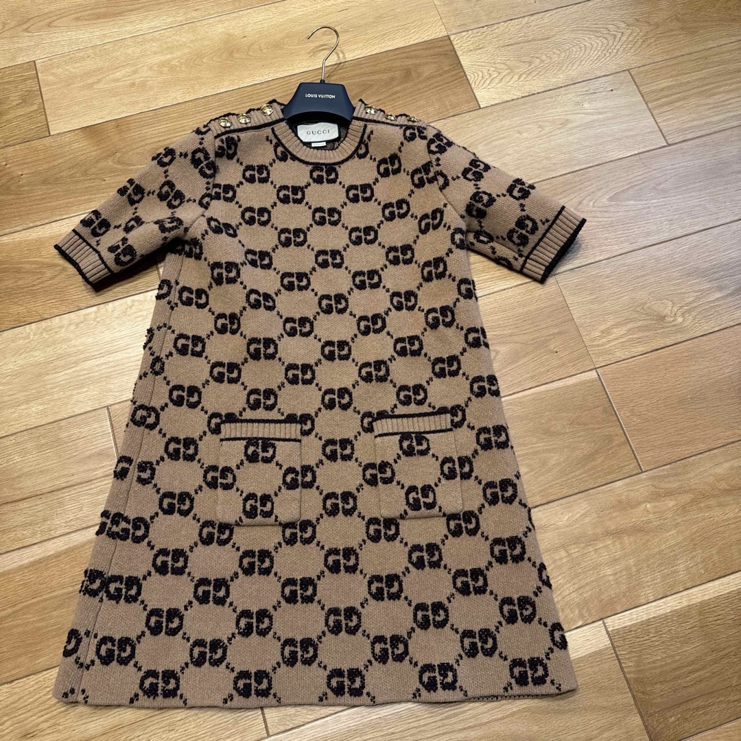 GUCCI - GUCCI グッチ GG ブークレニットドレス ワンピースの通販 by