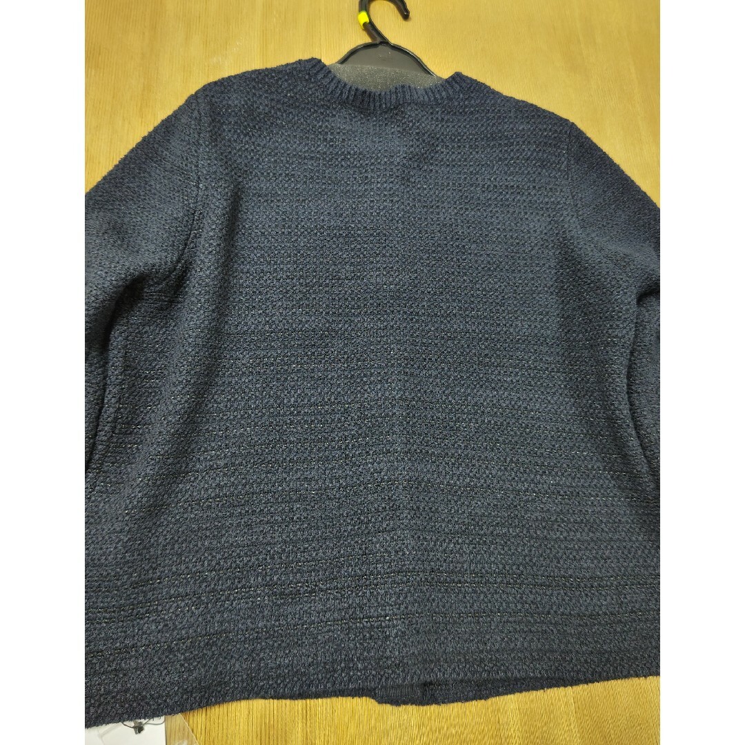 新品、未使用 SOEJU 鹿の子ニットカーディガン M ネイビーの通販 by