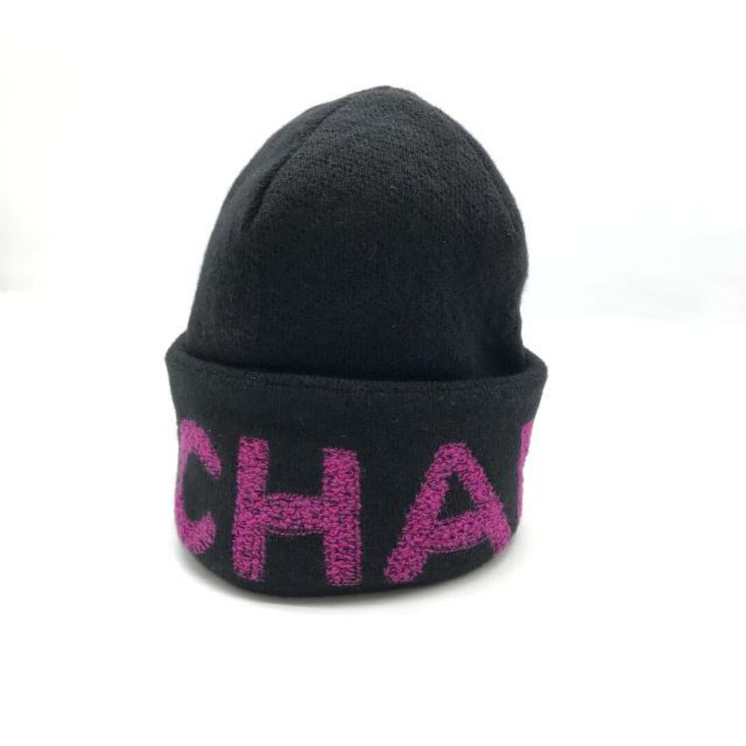 CHANEL - 展示品 CHANEL シャネル ロゴ カシミヤ ニット キャップ 帽子