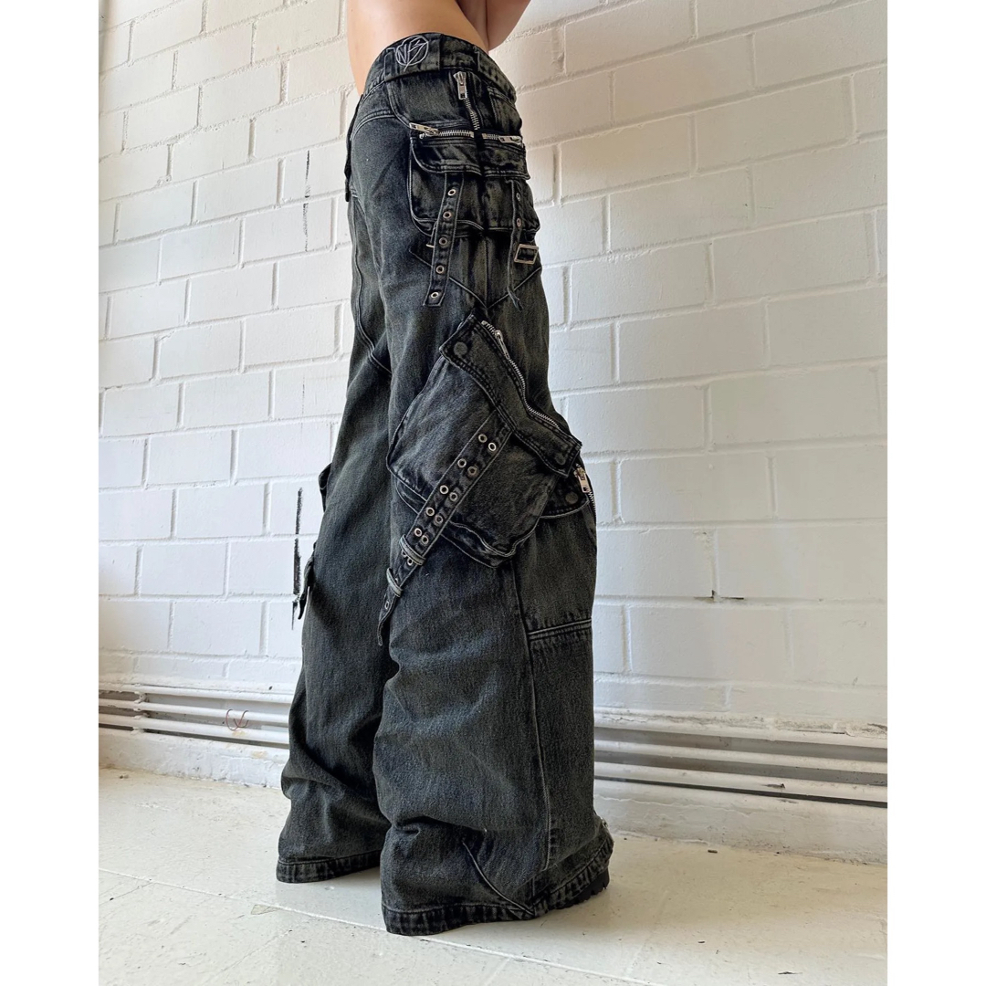 NO/FAITH STUDIOS FLARE CARGO DENIM PANTSの通販 by n 即購入歓迎｜ラクマ