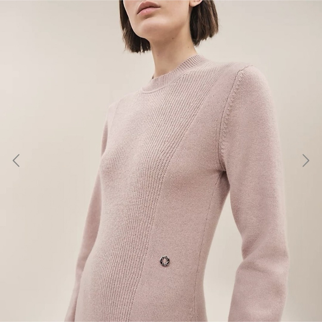 HERMES - 新品♡エルメスHERMESロングスリーブドレス36 Sサイズニット