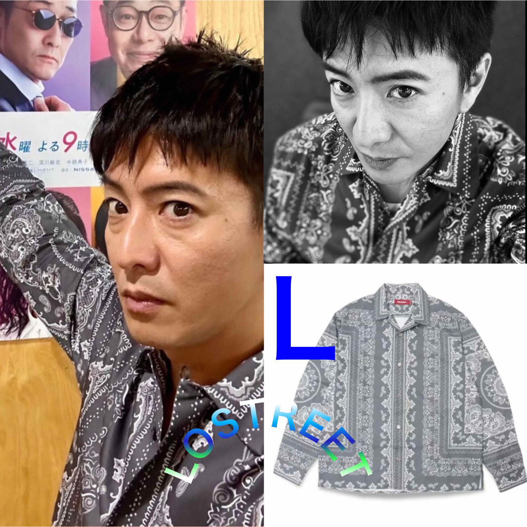 バンダナ クロス柄 ブラック キムタク バンダナ クロス柄 ブラック