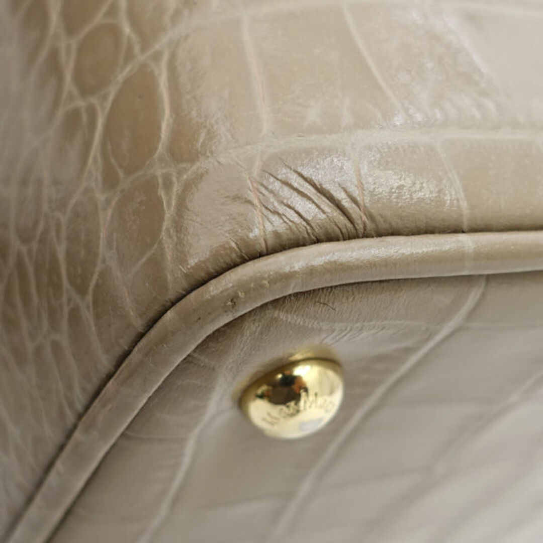 Max Mara - Max Mara / マックスマーラ ◇2wayバッグ/牛革/クロコ型