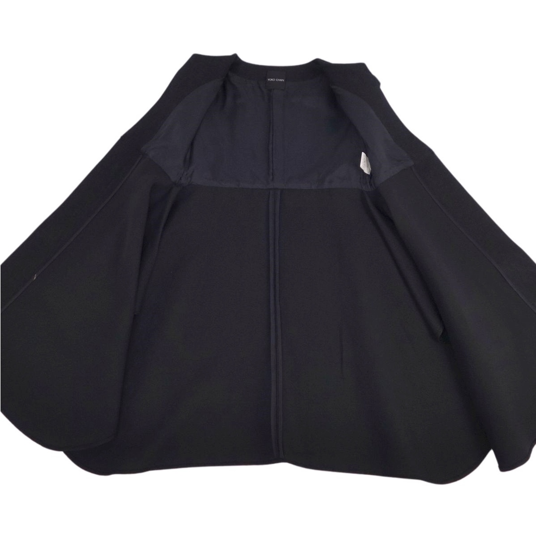 美品 ヨーコチャン YOKO CHAN コート フレアコート 無地 リネン100