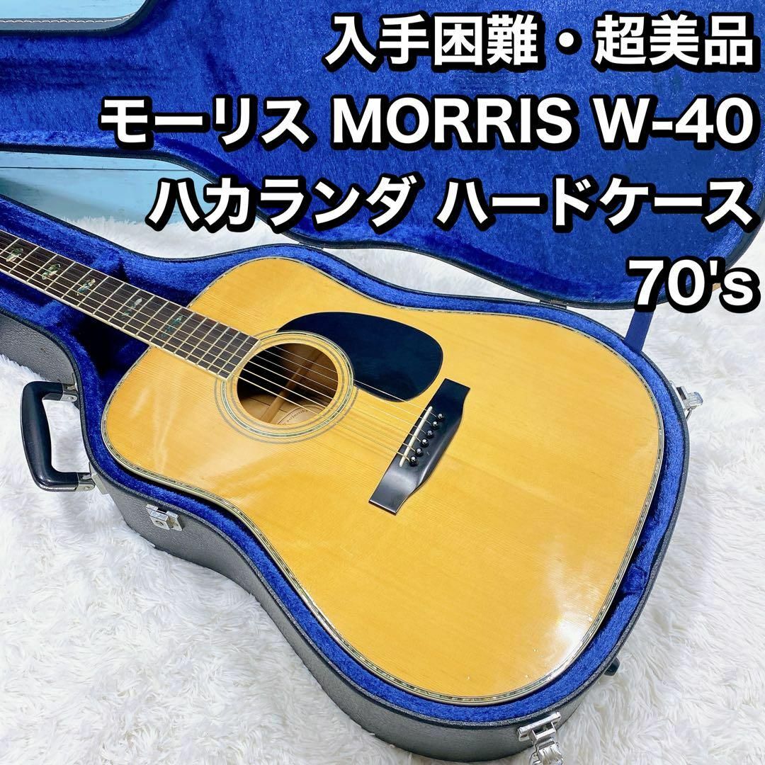 ハードケース付】1970年代MORRIS W-40 3Pバック ハカランダ ハード