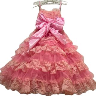 新品 La Pafait リボンレースワンピース ピンク La Pafait ラパフェ