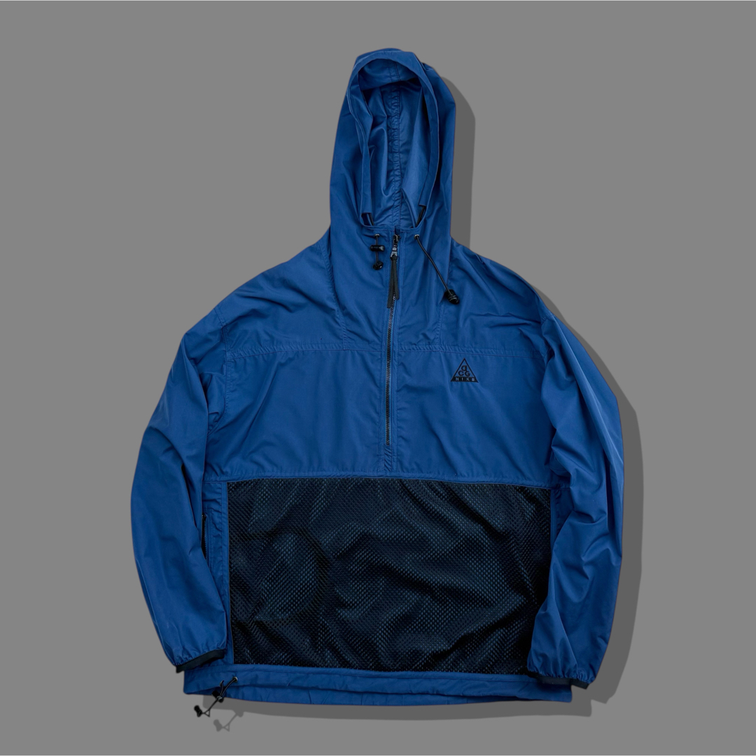 NIKE - 90s NIKE ACG ナイキ ナイロンアノラックパーカー ネイビー