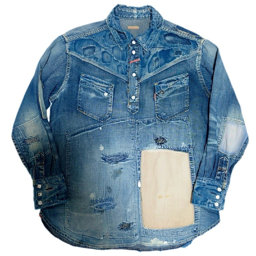 KAPITAL - 超稀少 KAPITAL 最高級刺し子パッチワークBOROデニムプル