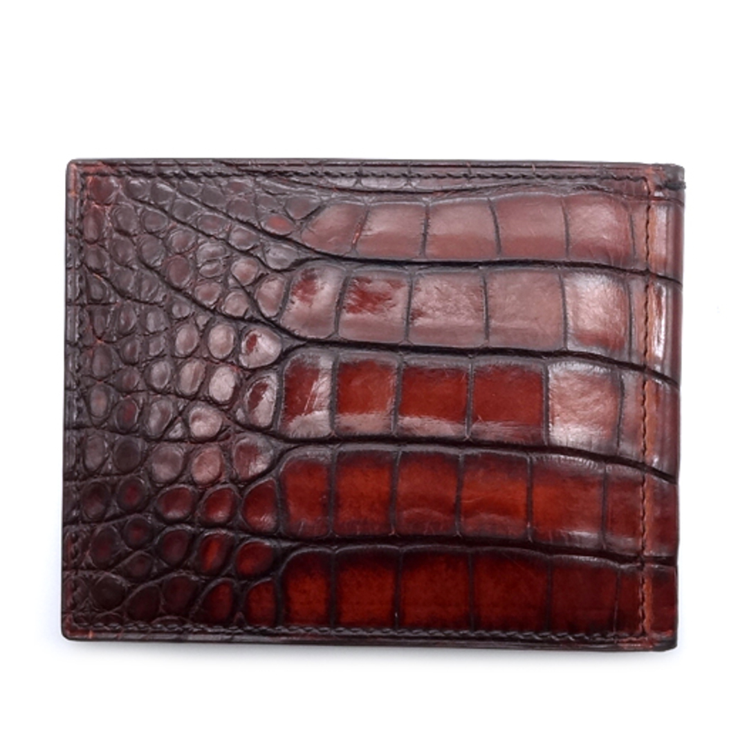 BERLUTI - ベルルッティ アリゲーター レザー マネークリップ クロコ