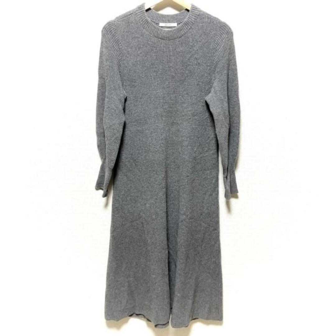 ANAYI(アナイ) ワンピース サイズ36 S レディース - グレー クルー