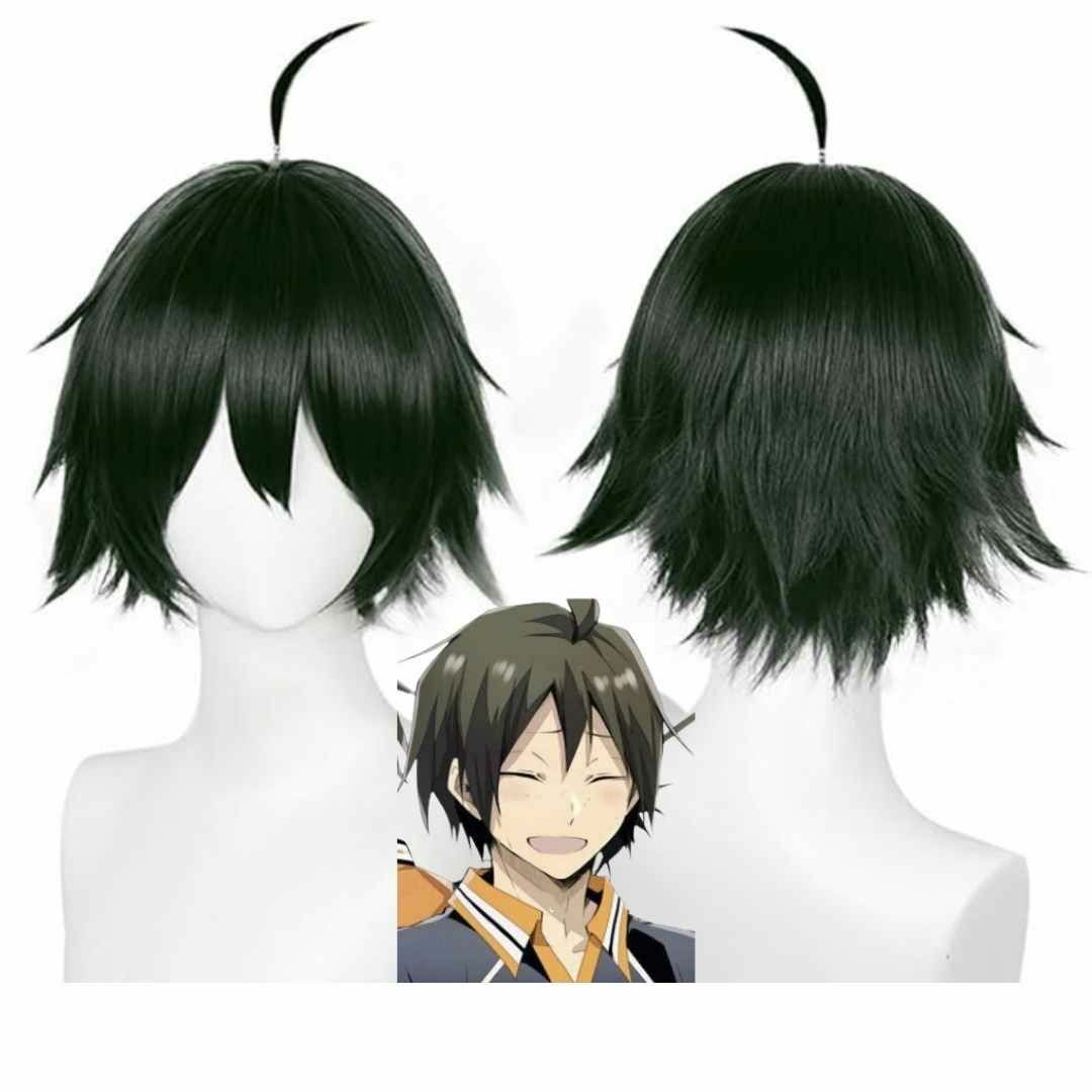 山口忠 ウィッグ コスプレ ハイキュー やまぐち 茶 58cm国内【残5限定