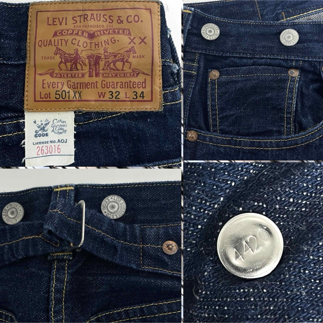 Levi's - LEVI'S アメリカ製 501XX 1933年モデル 復刻 W32 L34の通販