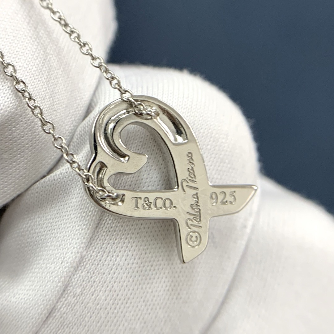 Tiffany & Co. - ティファニー ラビングハート ネックレス シルバー