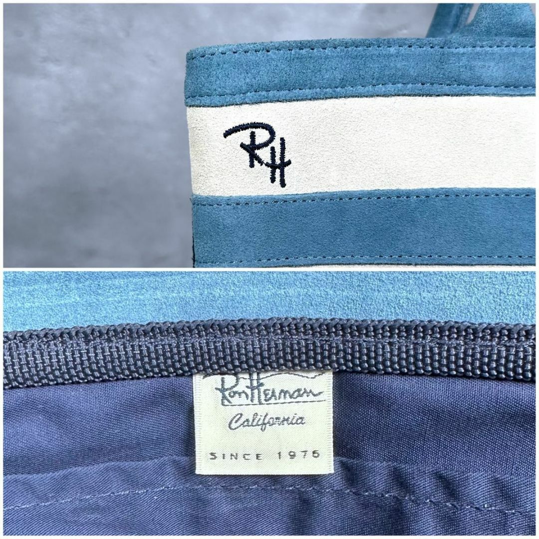 Ron Herman - Ron Herman USA 星条旗 スタッズ トート バッグ スエード