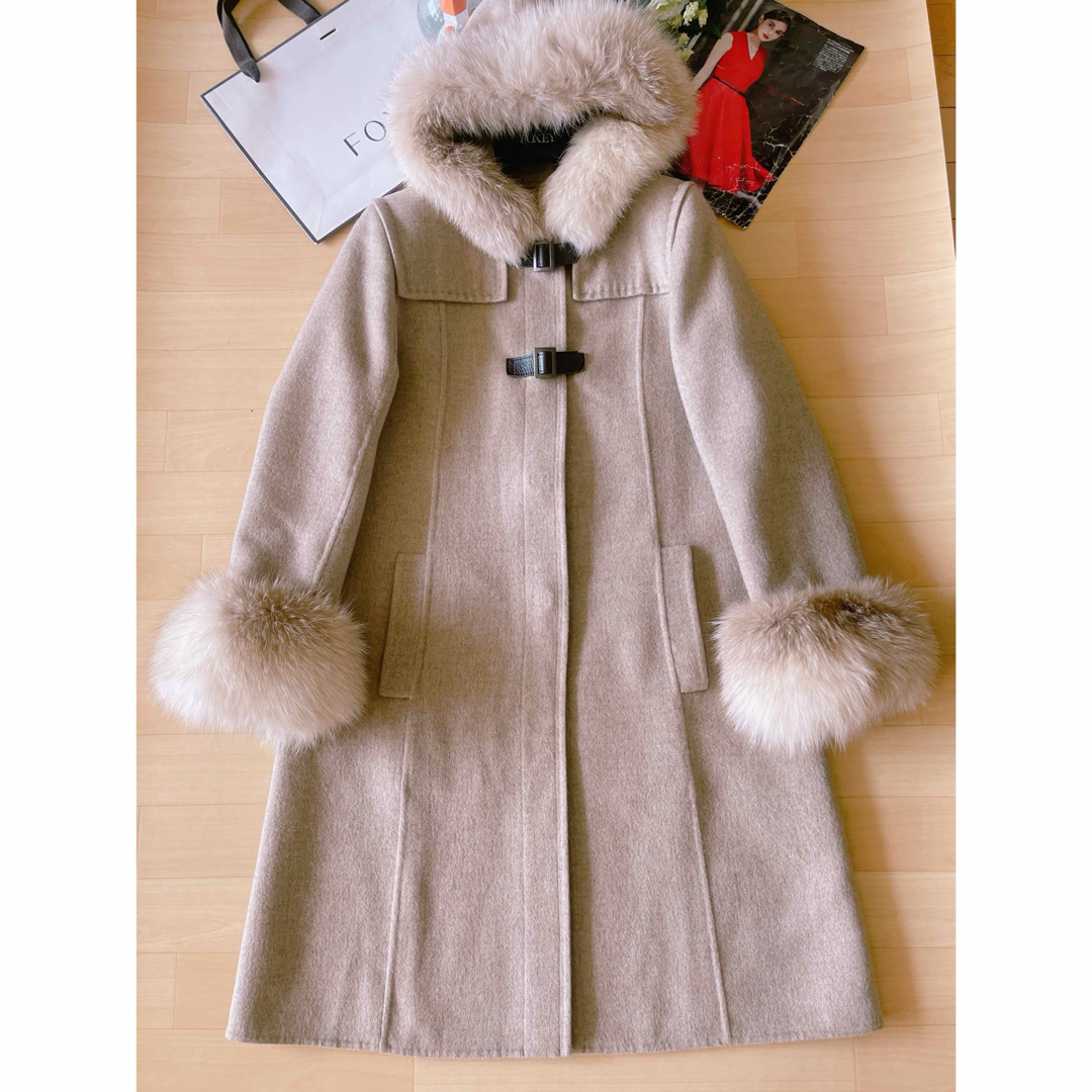FOXEY - 極美品！FOXEY52万円カシミアファーコート 40 Rene foxeyの