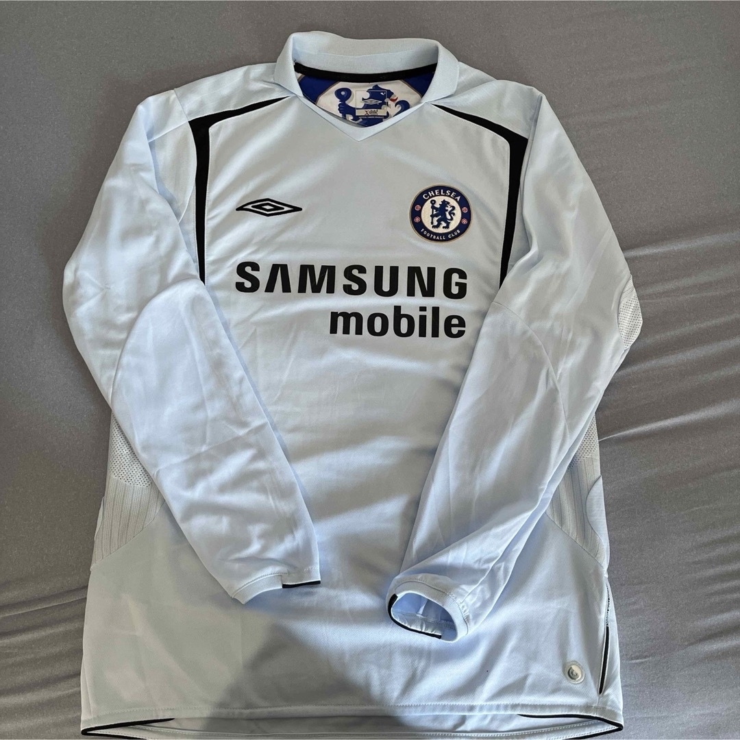 03-05 チェルシー アウェイ 15番 ドログバ 長袖 レトロスタイル 03-05