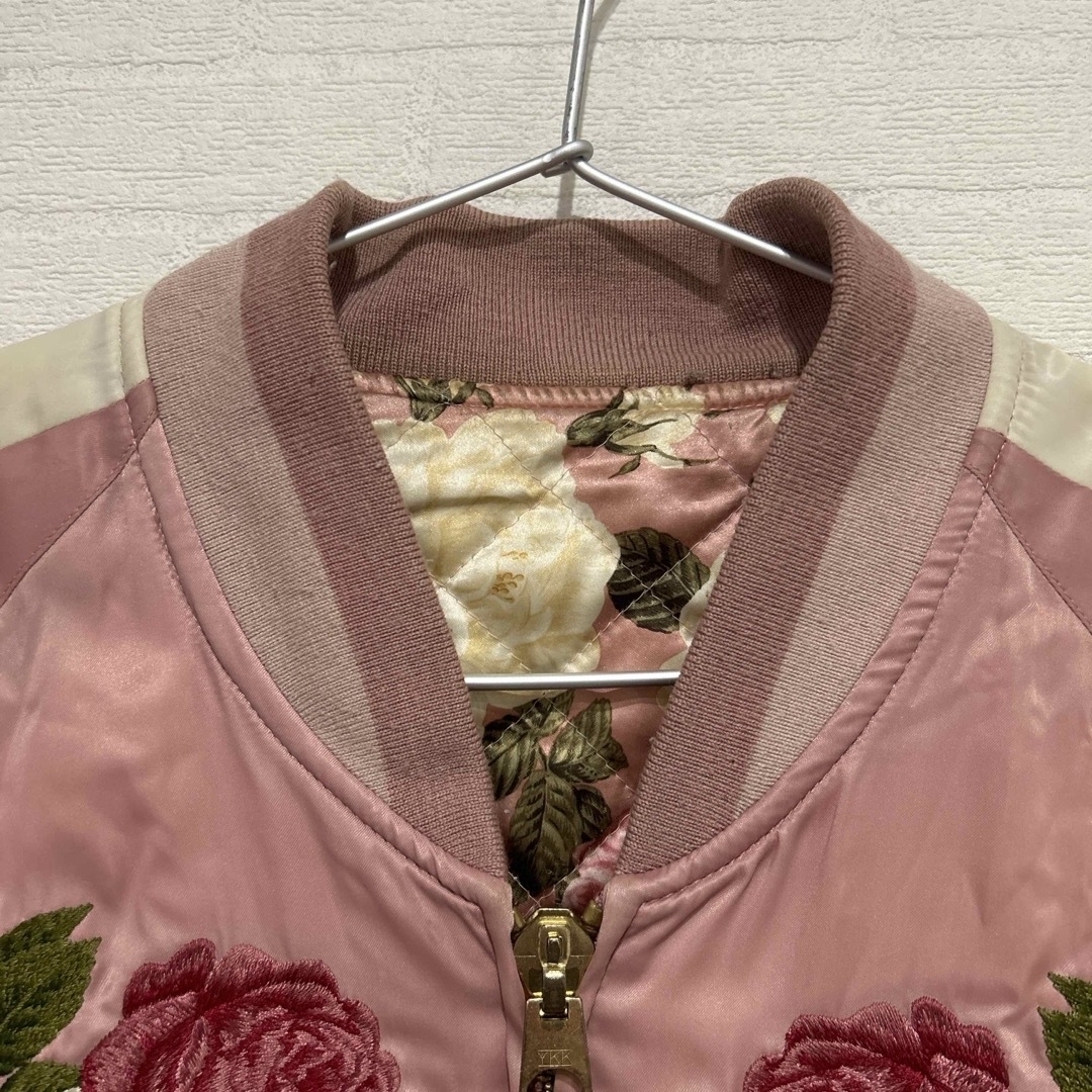 PINK HOUSE - H3 PINK HOUSE スタジャン 薔薇 苺 刺繍 ピンクハウスの