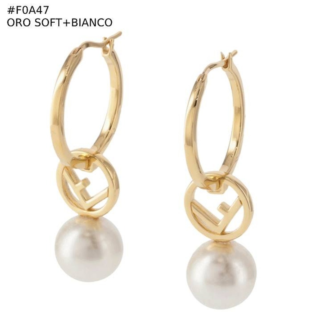 FENDI - フェンディ FENDI ピアス F IS FENDI フープピアス クリスタル