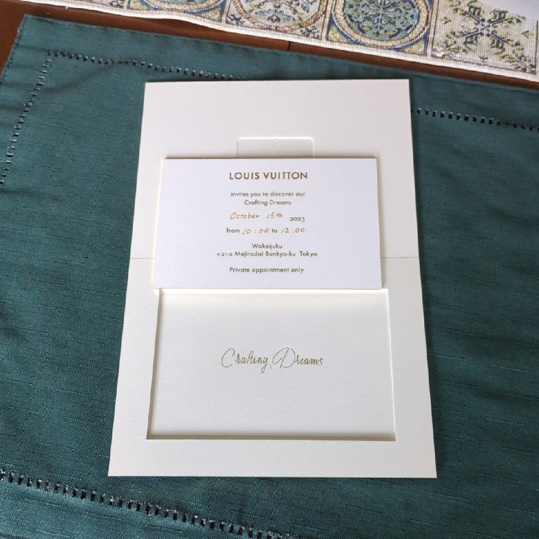 LOUIS VUITTON - ルイヴィトン 招待状の通販 by Rose04's shop｜ルイ