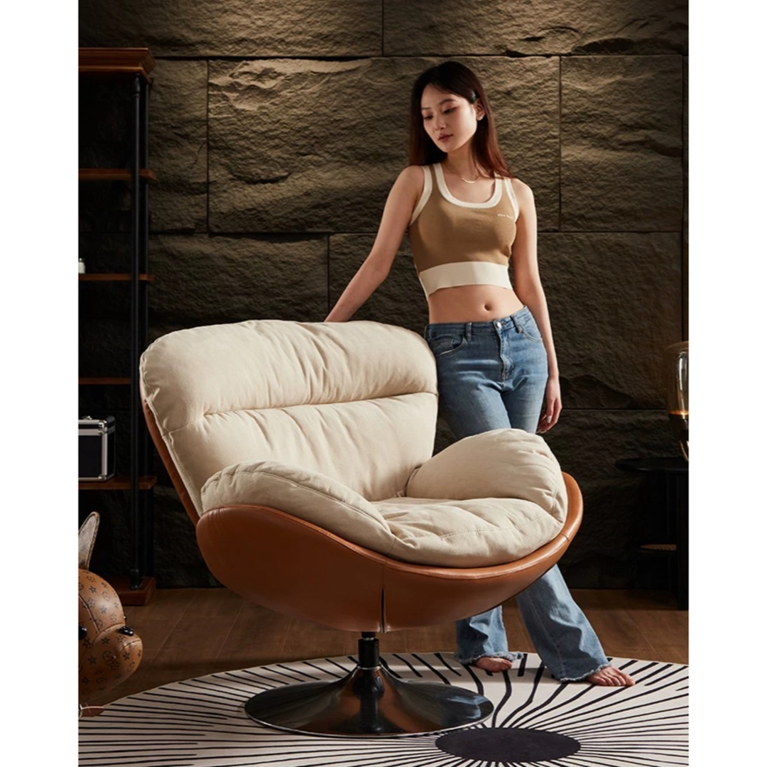 一人チェア ソファー 回転式の通販 by diana｜ラクマ