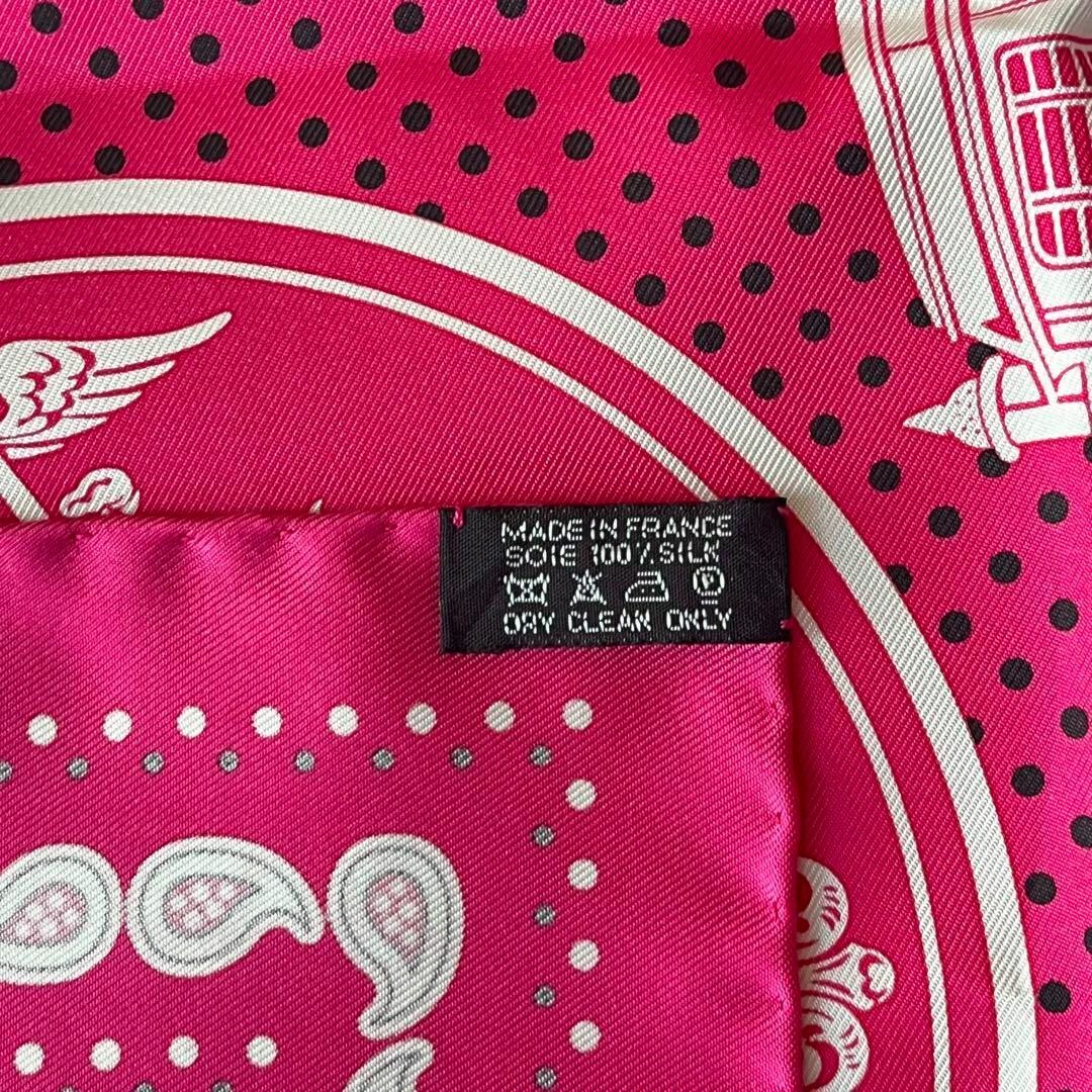 未使用】HERMES エルメス バンダナ カレ 55 エクスリブリス