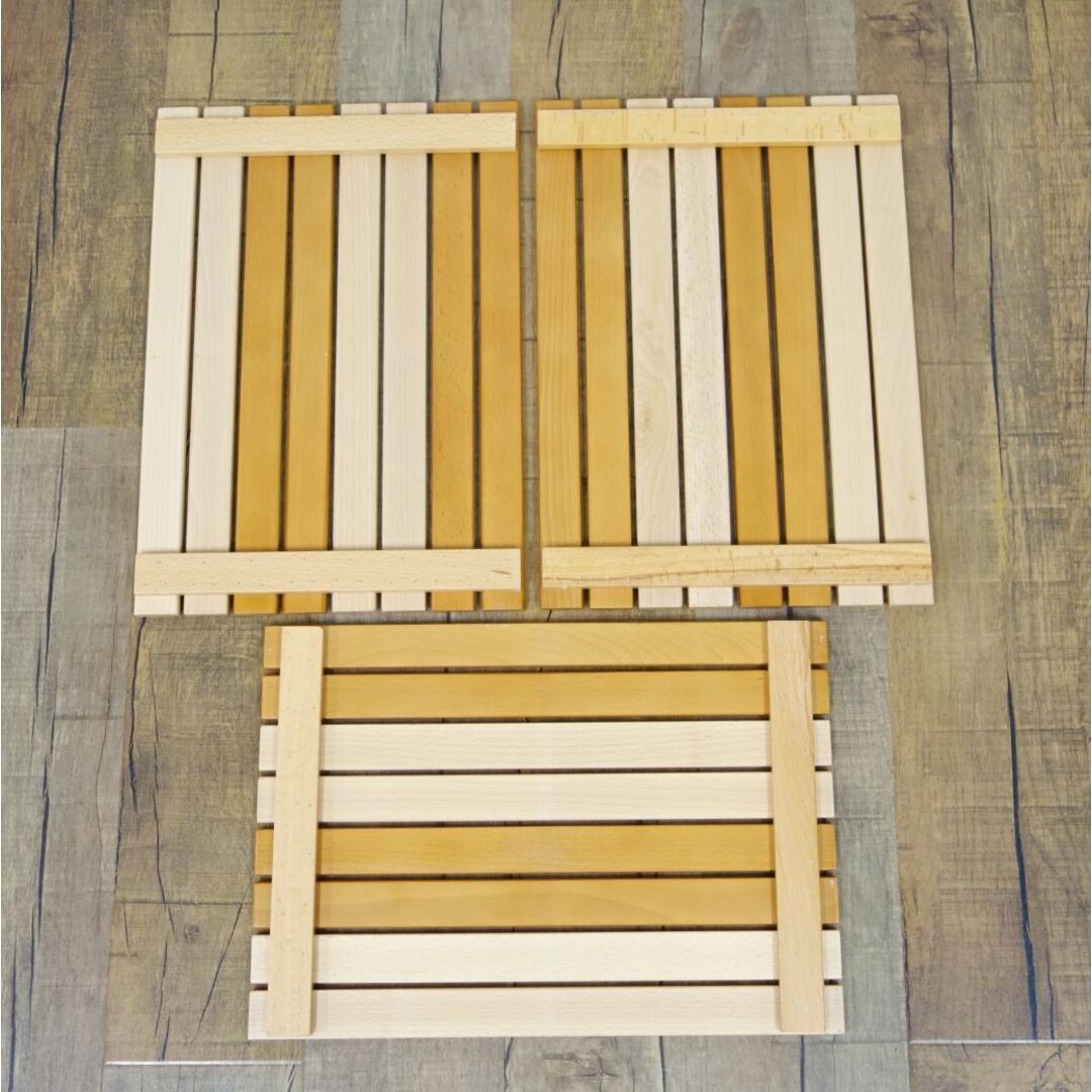 アノバ ANOBA 2トーン ウッドラック 3段 マルチユース ラック 棚