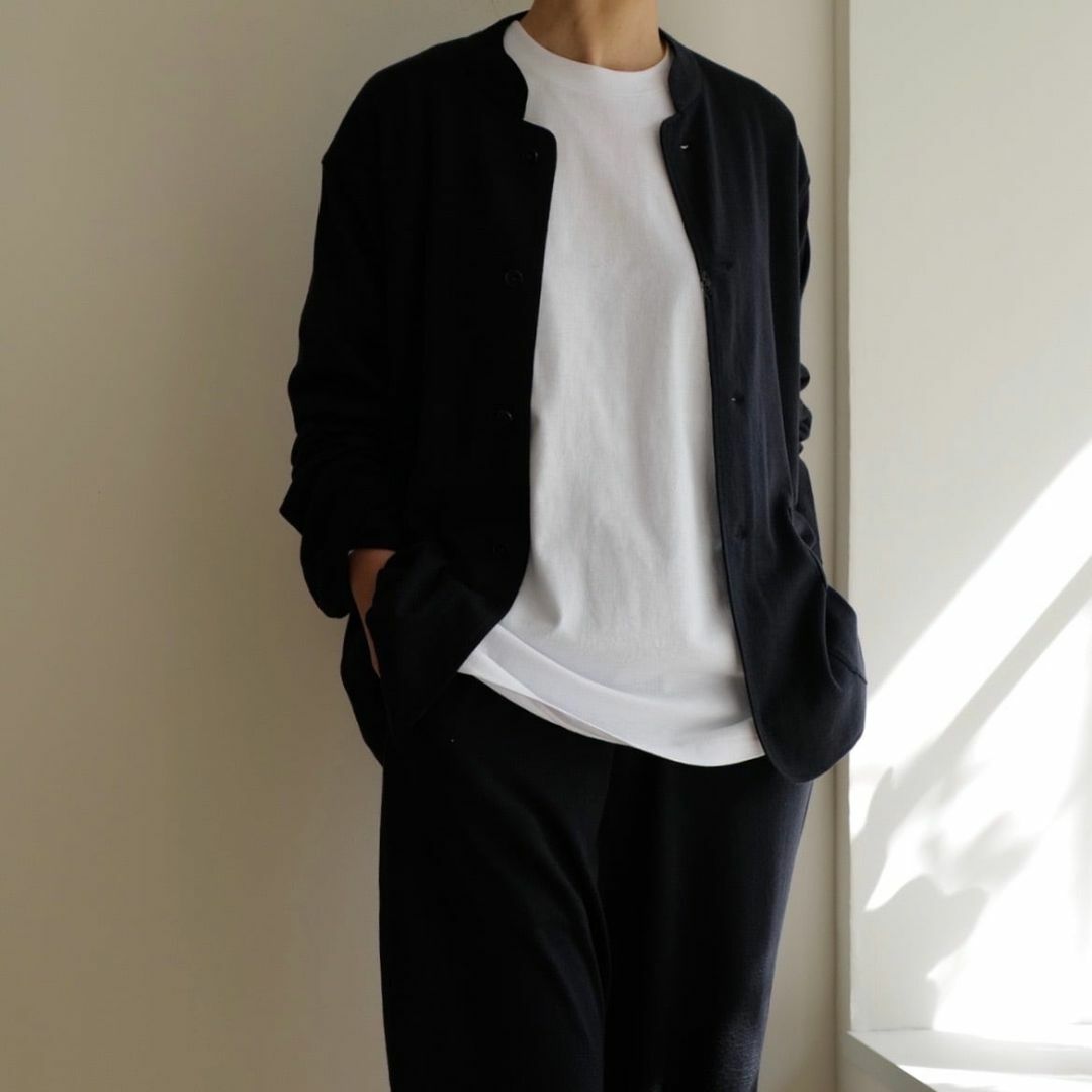 COMOLI - 23SS COMOLI カシミヤシルクニットジャケット ネイビーの通販