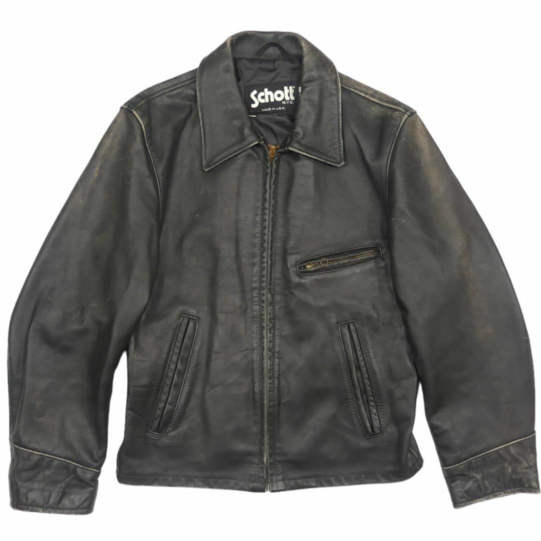 schott - Schott 36 ショット S ライダースジャケット シングル HH9526