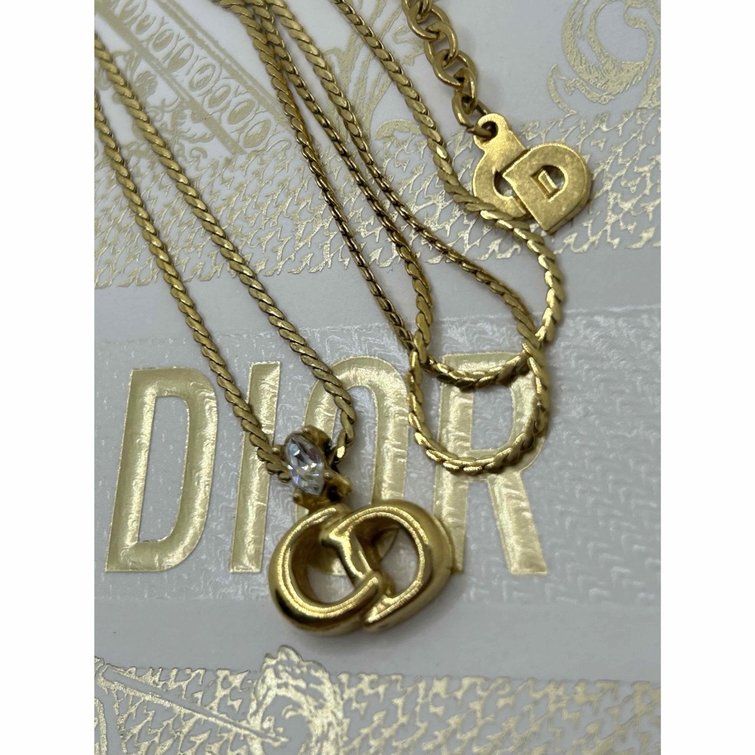 Christian Dior - クリスチャン ディオール ネックレス CD ロゴ ライン