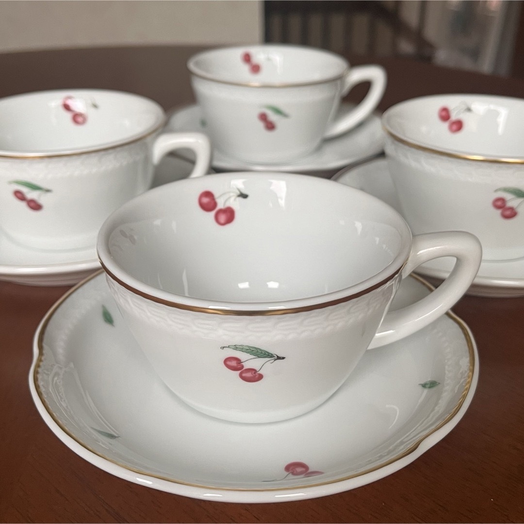 リチャードジノリ ボンジョルノチェリー 25センチペアディナー皿