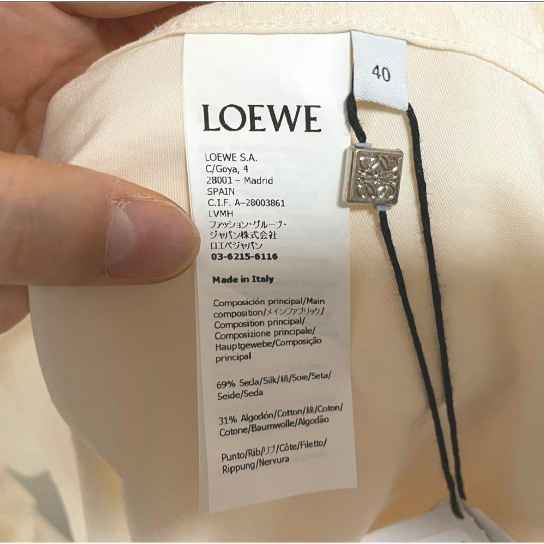 LOEWE - ロエベ フード付シルクブラウス アナグラムタグ付きの通販 by