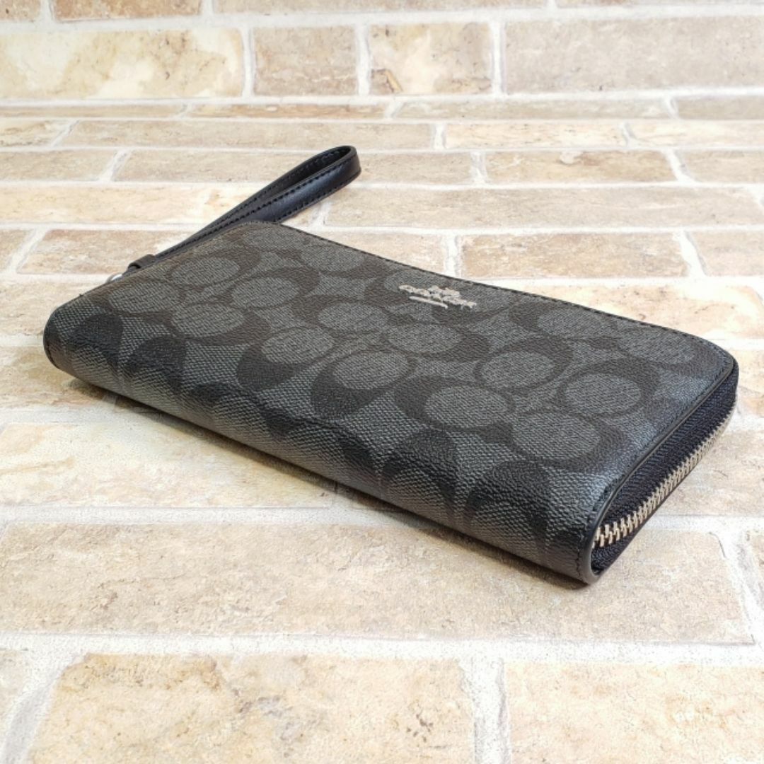 COACH - 未使用 コーチ ☆ シグネチャーキャンバス ラウンドジップ 長