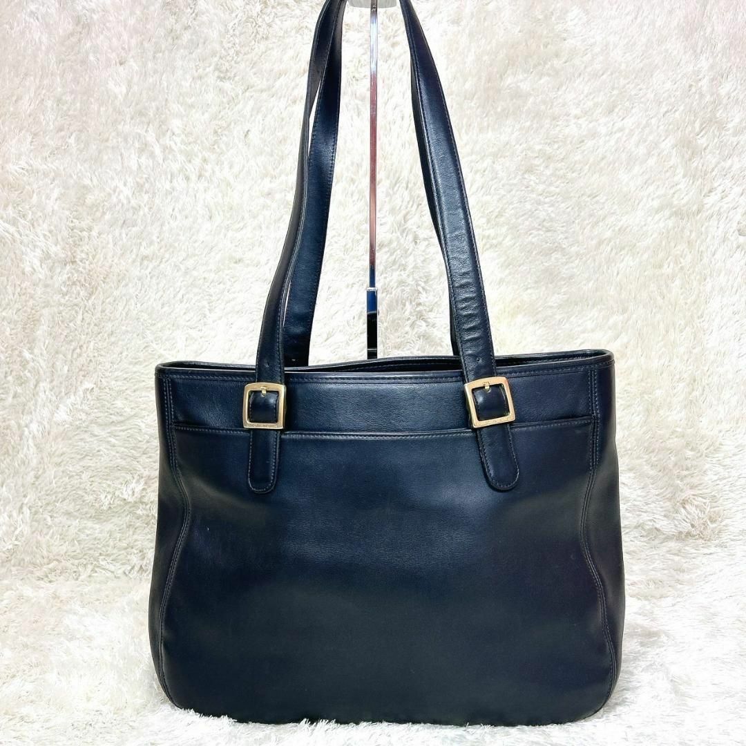 COACH - ☆美品☆COACH コーチ オールレザー トートバッグ ブラック金